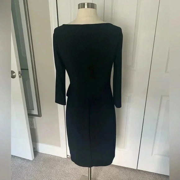American Living Black Ruffle Cocktail Dress - Picture 2 of 7
